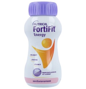 Nutricia Fortifit Energy Aardbei 4ST