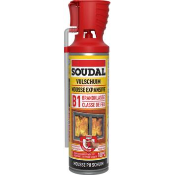 Soudal brandvertragende pur bouwschuim 500 ml