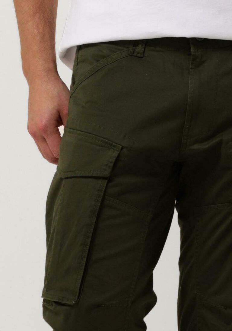G-STAR RAW donkergroene g-star raw cargobroeken rovic zip 3d regular tapered