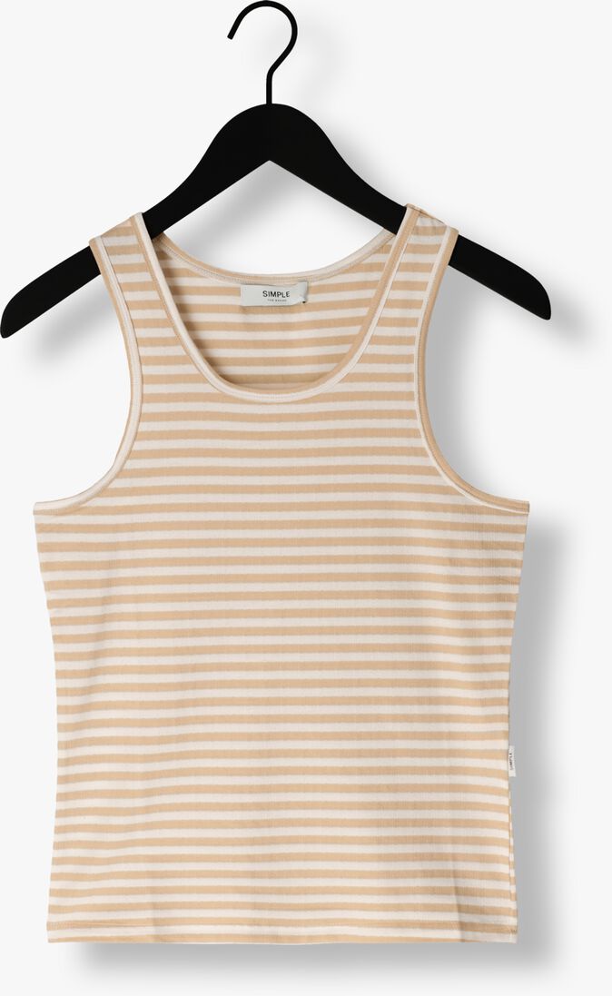 SIMPLE ecru simple top jer-stripe-co-24-1