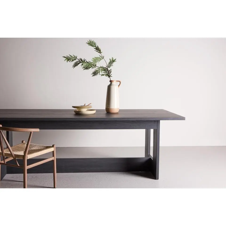 Svea - Hugo eettafel - 235 x 100 cm - zwart