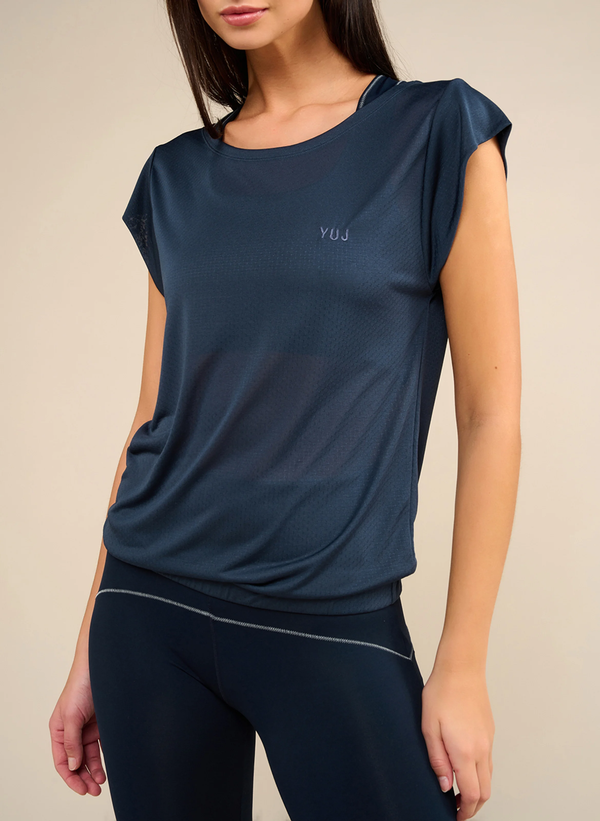 SOFTEE - Tee-shirt yoga| Bleu