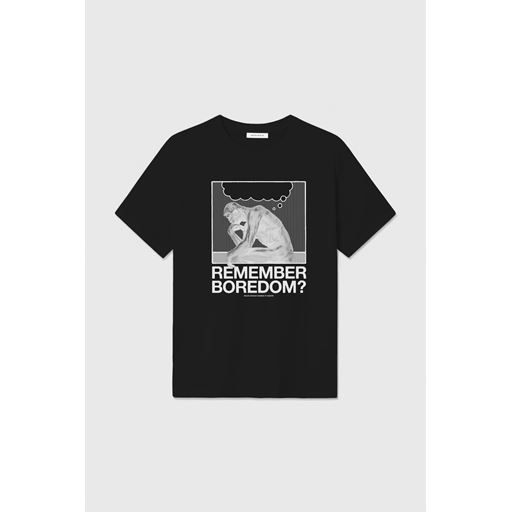 Wood Wood Bobby Penseur T-shirt, Dark Gray, XL