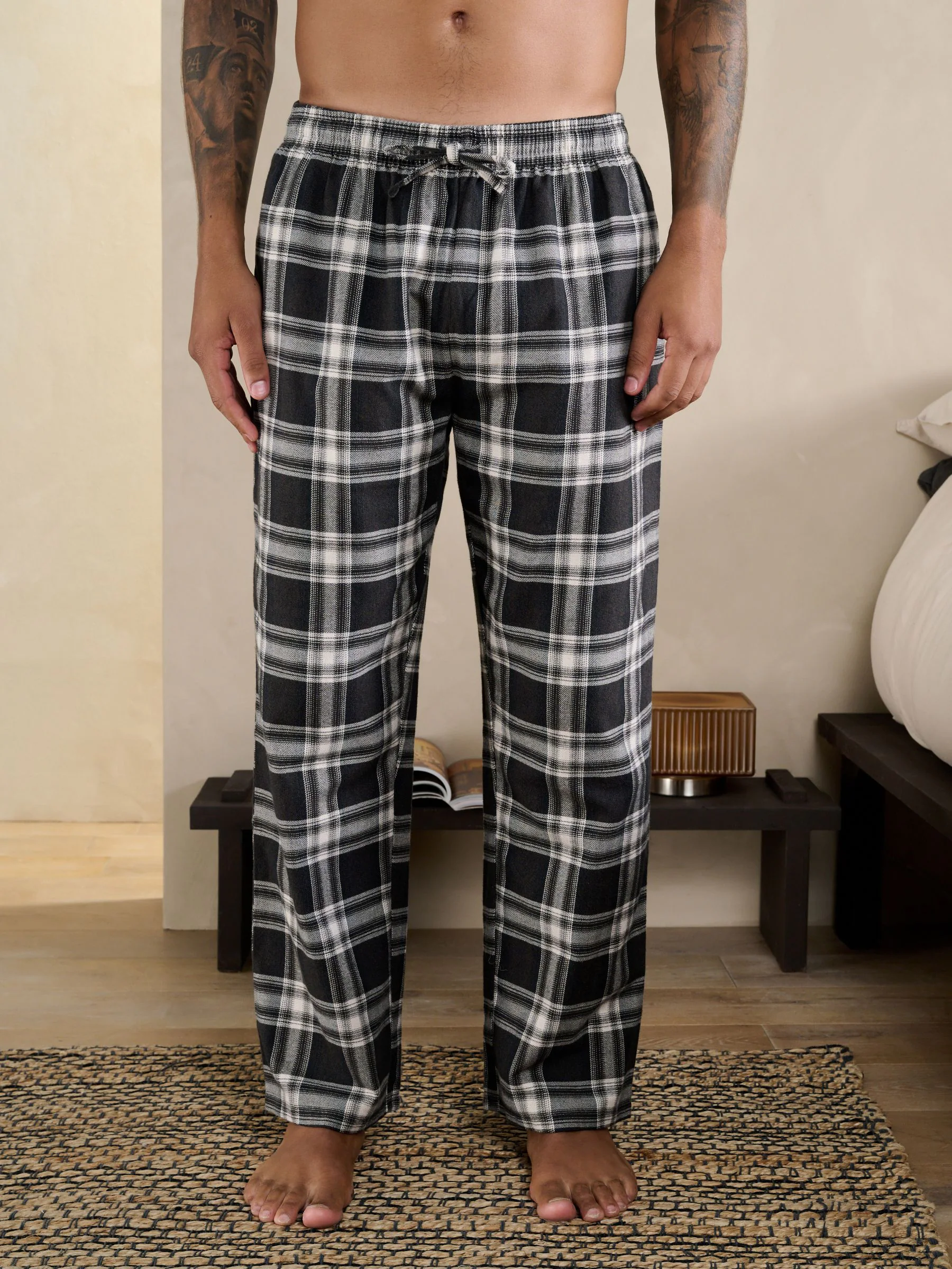 Bruin - Check Woven Open Hem Pyjama Bottoms