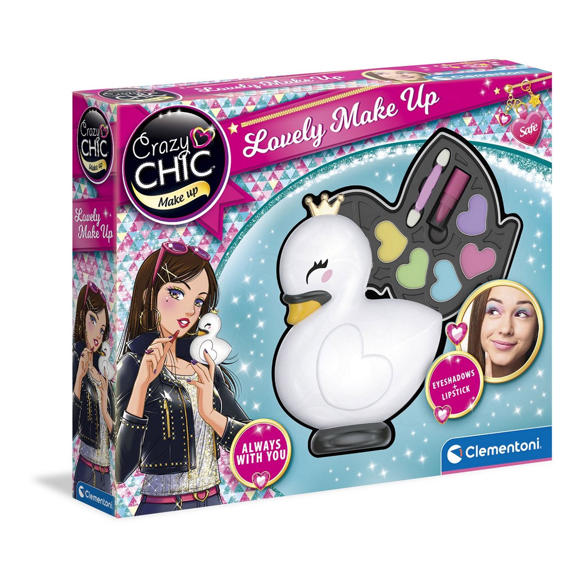 Palette de maquillage cygne