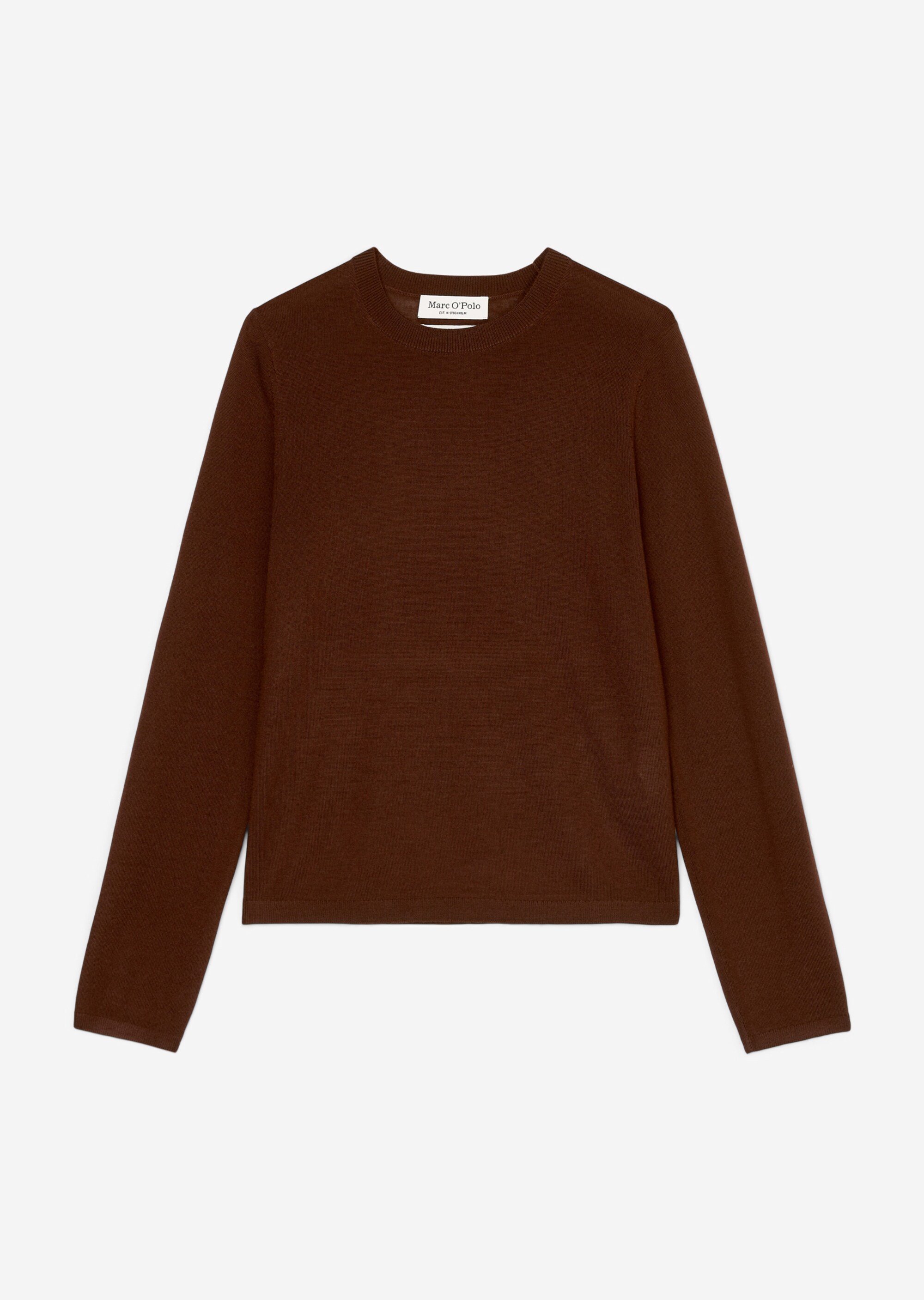Eleganter Feinstrick-Pullover slim fit aus reiner Merinowolle
