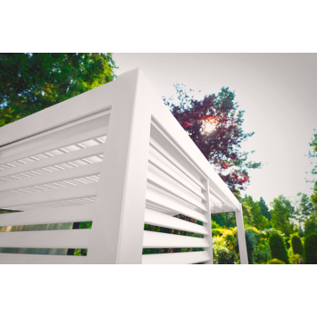 Zijwand louvre voor pergola Classic & Deluxe Wit 400 series