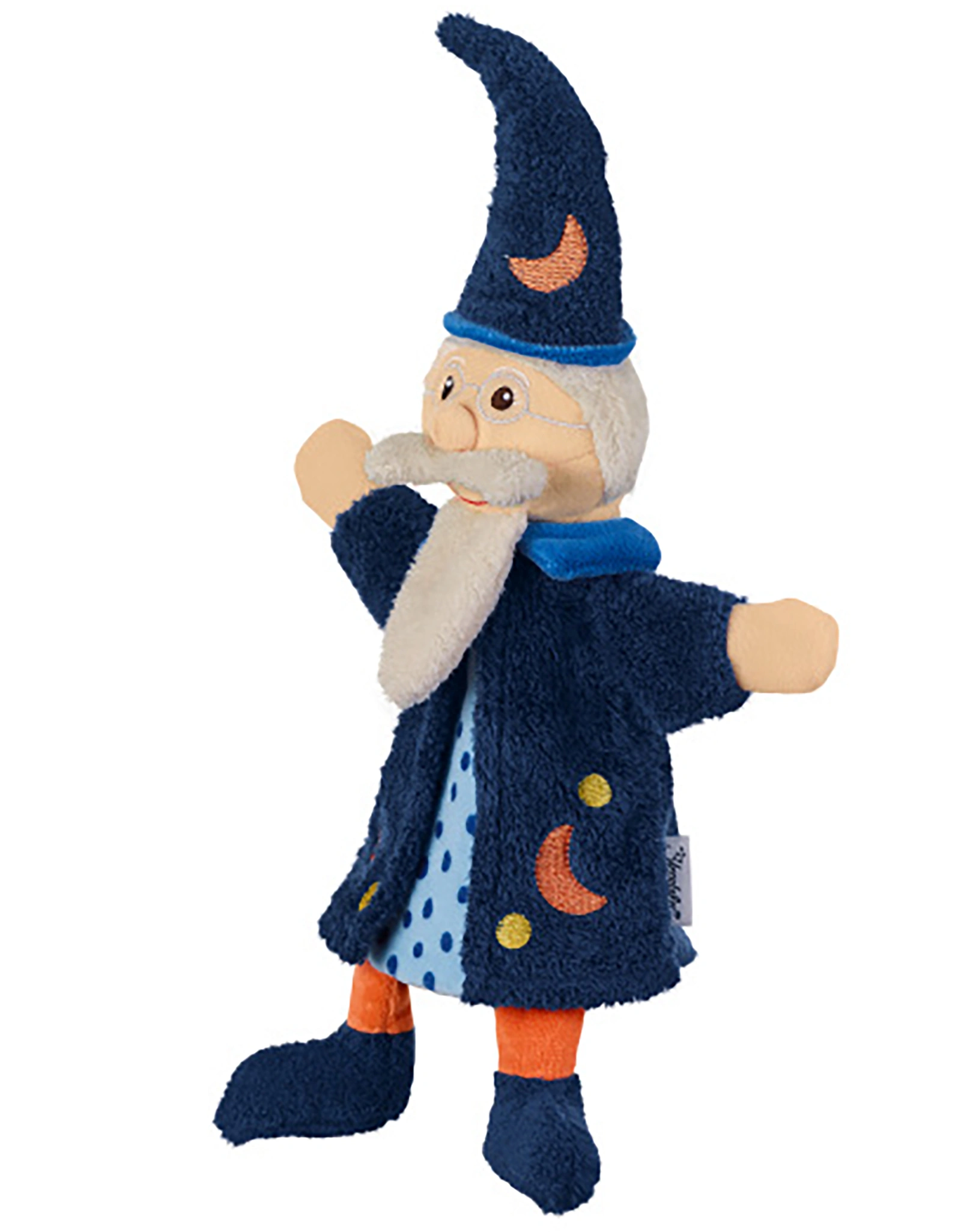 Kinder-Handpuppe ZAUBERER (32cm) in blau