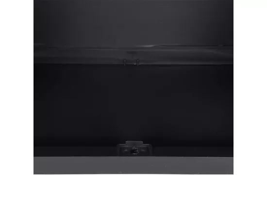 Armoire de rangement d'extérieur gris et noir 65x37x85 cm PP