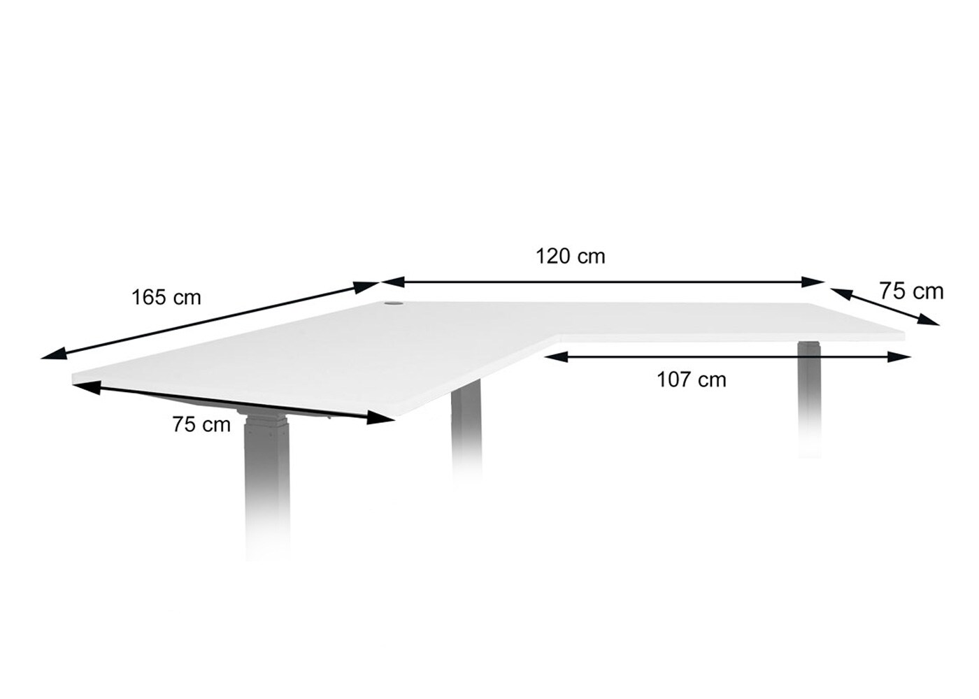 Tischplatte MCW-D40 für Eck-Schreibtisch, Schreibtischplatte, 120° ~ natur