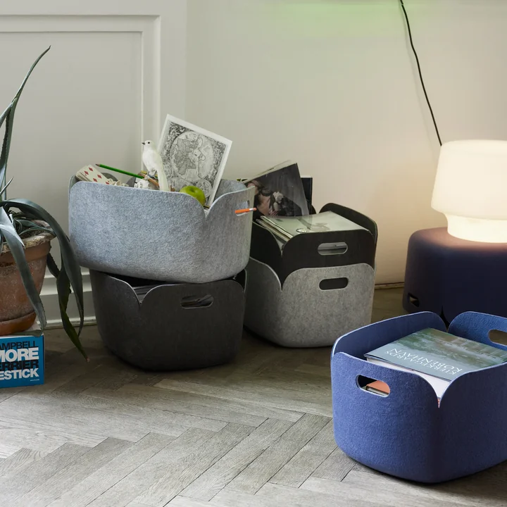 Muuto - Restore Aufbewahrungskorb 48 x 35 cm, braun-grün