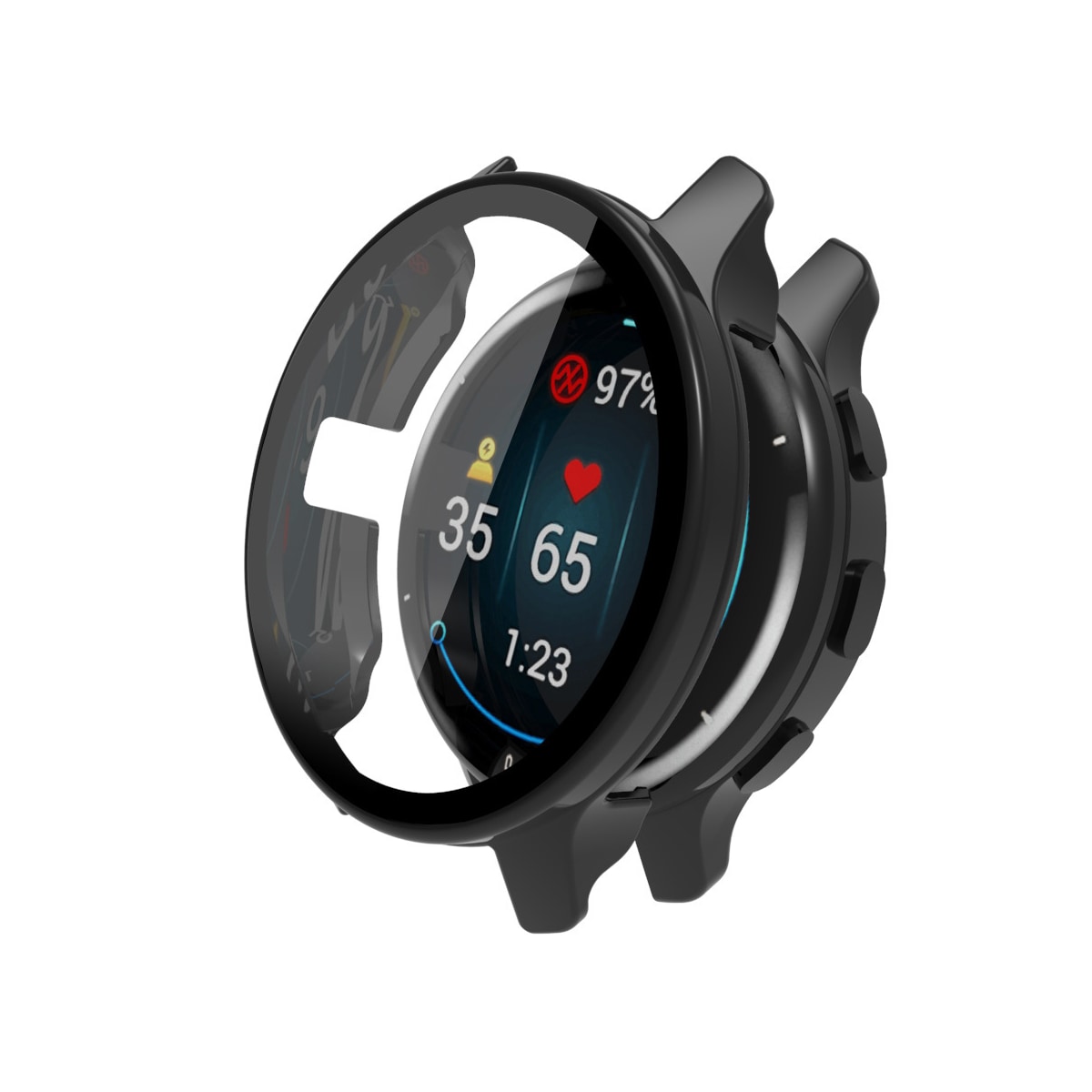 Veske med skjermbeskytter til Garmin Venu 2S Sort