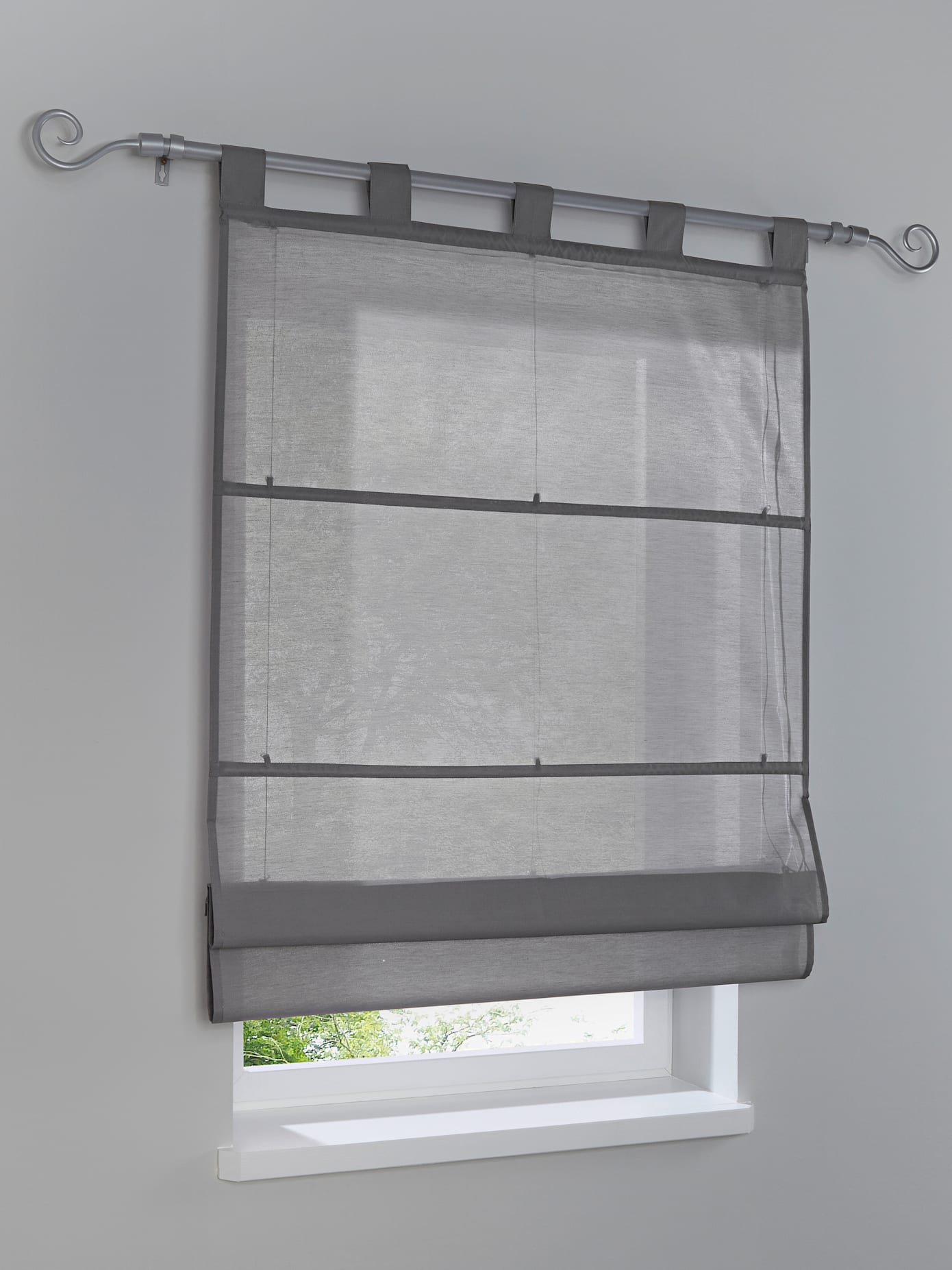 Store-bateau tissu uni