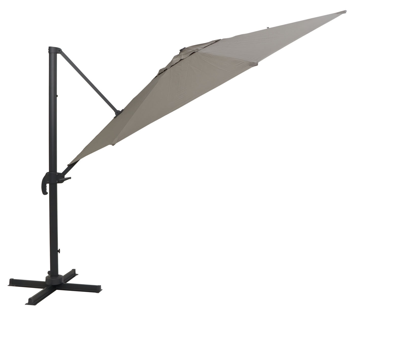 Garden FLAIR Ampelschirm NORMAN 2-teilig 350 cm hellgrau