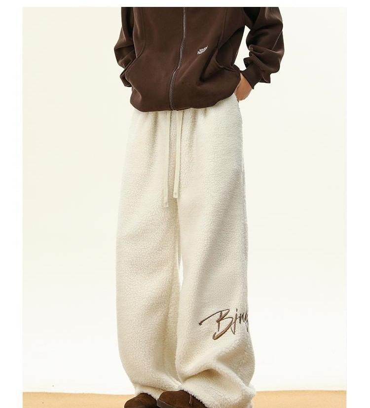 Neonity Wear - Wijde broek met hoge taille en letters