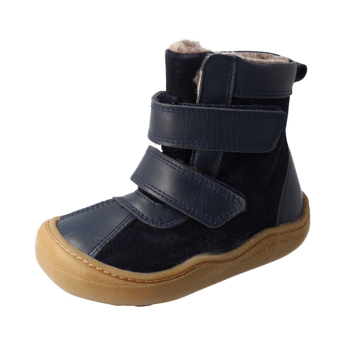WB4203-WX2 navy ANAPURNA BIO NAPPA-VELOURSLEDER TEX (PFC-FREI) wool velcro Weite/W