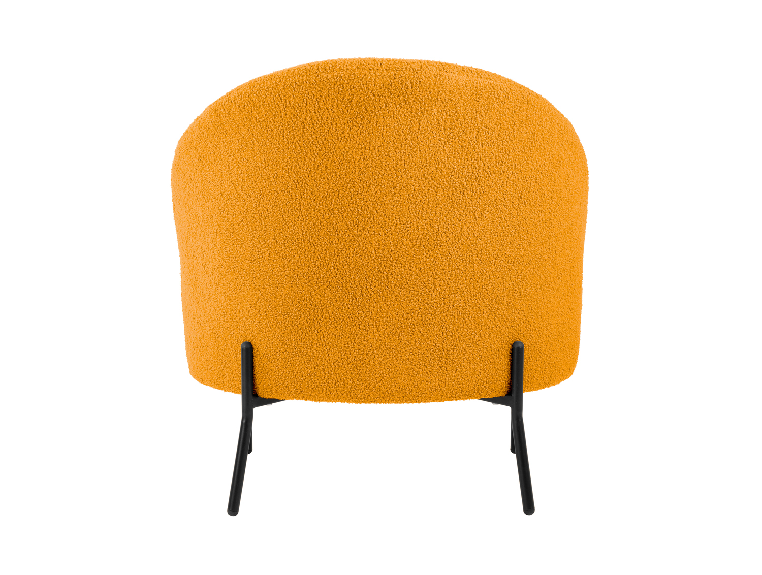 Chair Noble teddy curl ochre yellow