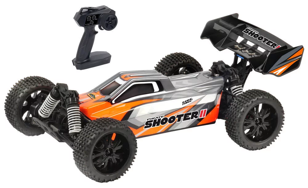 BUGGY TELECOMMANDE PIRATE SHOOTER II GRIS ORANGE1\/10 XL
