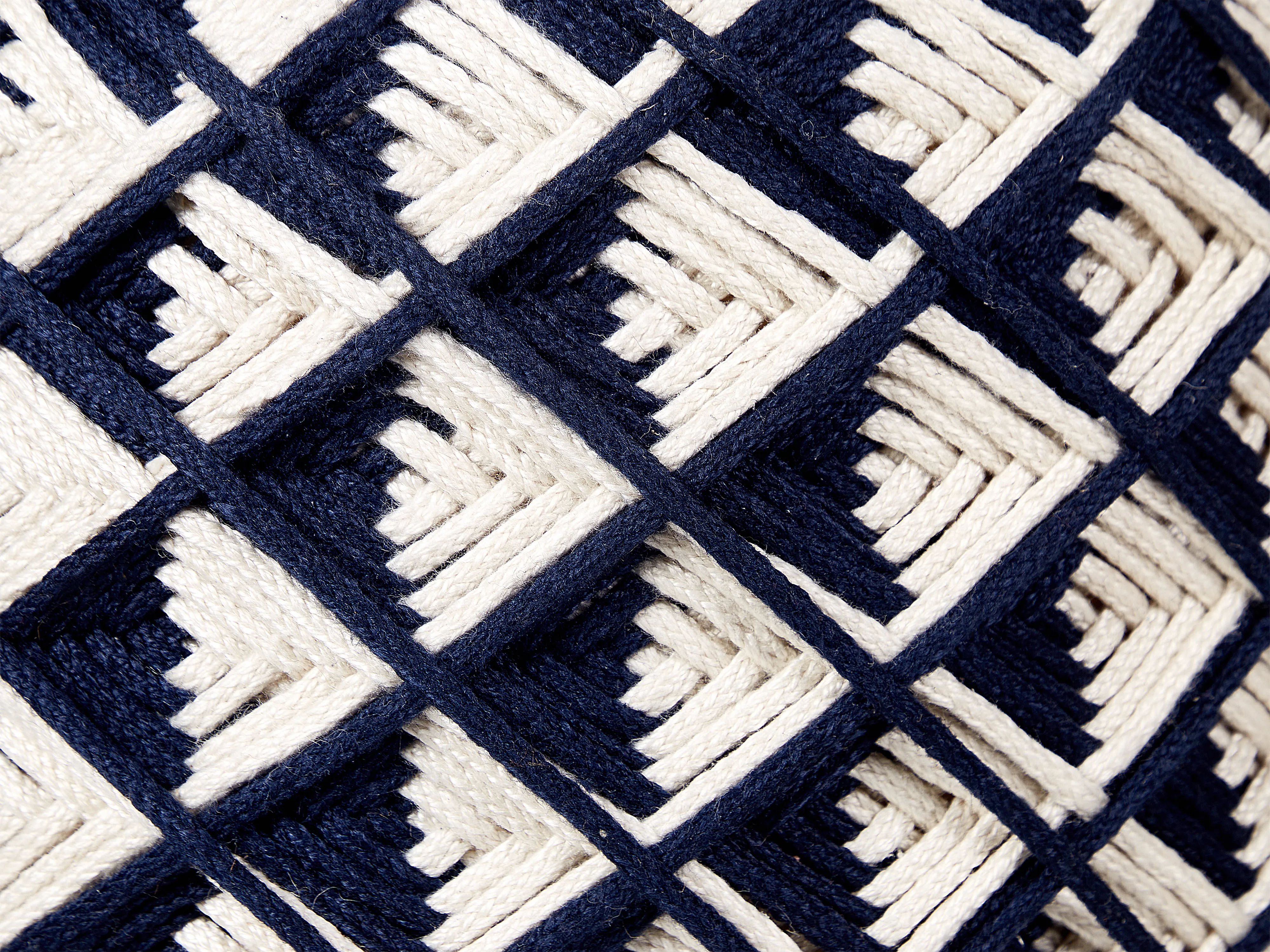 Poef KAWAN Synthetisch materiaal Marineblauw