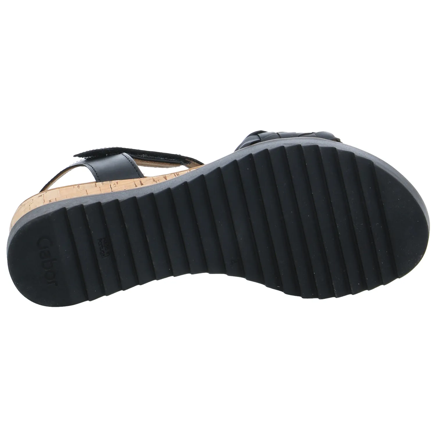 GABOR Sandalette Schwarz Leder