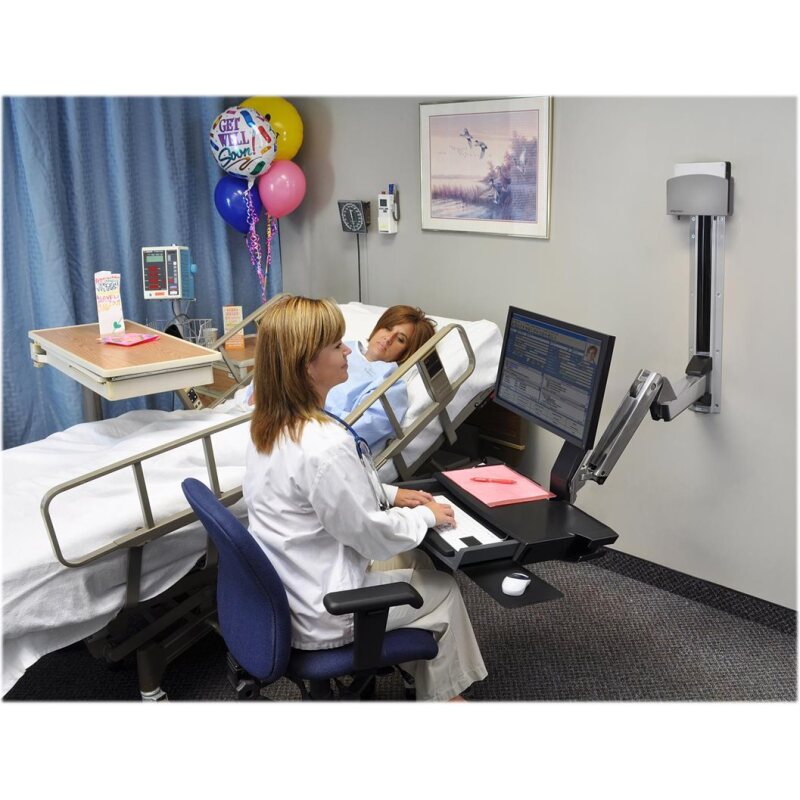 Ergotron StyleView Sit-Stand Combo System with Worksurface 61 cm (24