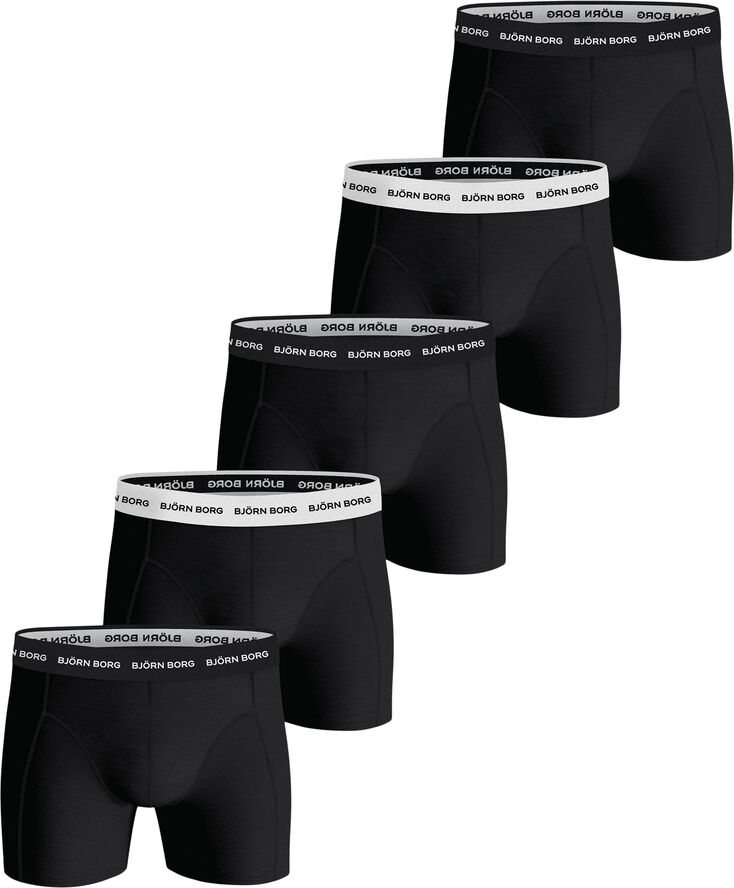 Björn Borg COTTON STRETCH BOXER 5p Black/black/black/black/black