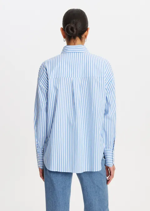 Blouse met streepjes blauw (BLW)