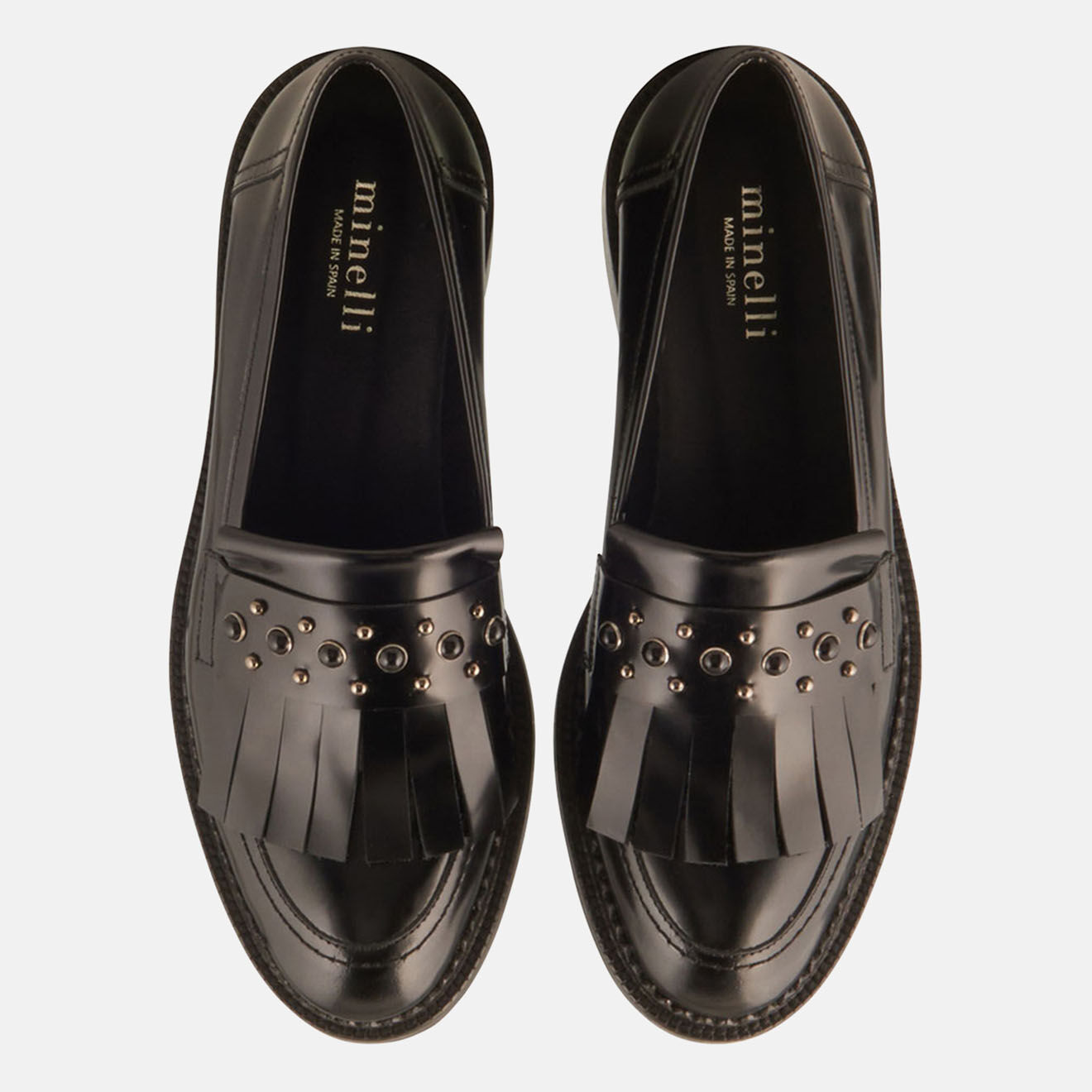 Minelli Mocassins en Cuir Gigi noirs