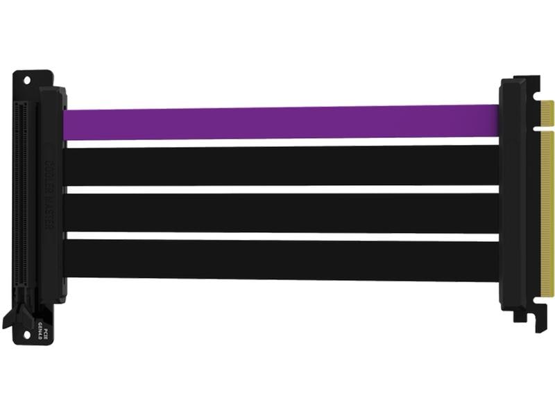 Cooler Master PCI-E Riser Karte 4.0 x16 Riser Karte mit flexiblem Kabel 30 cm