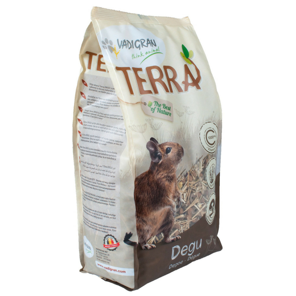 Alimentation pour dègues gamme terra 2.25 kg
