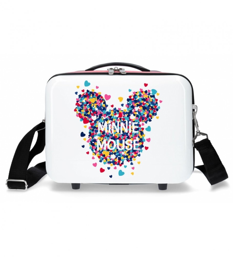 Mala Joumma Neceser adaptável com carrinho Minnie Magic corazones -29x21x15cm-