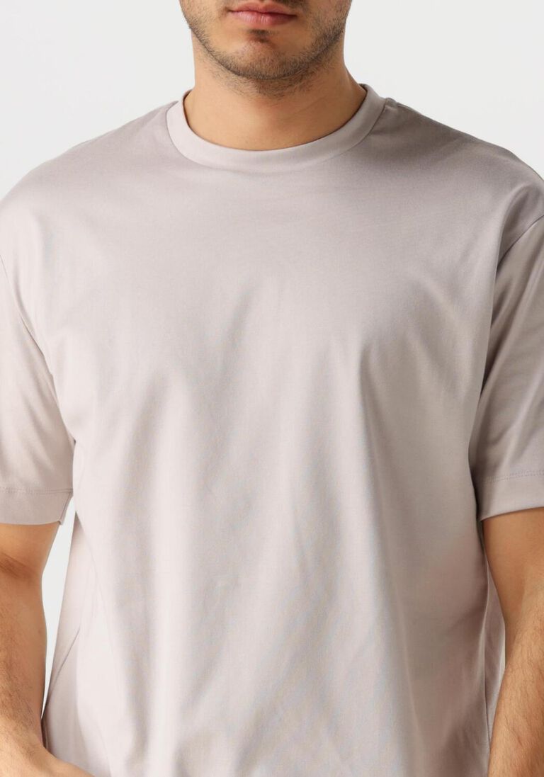 beige desoto luxury t-shirt luxury two ply t-shirt 1/2