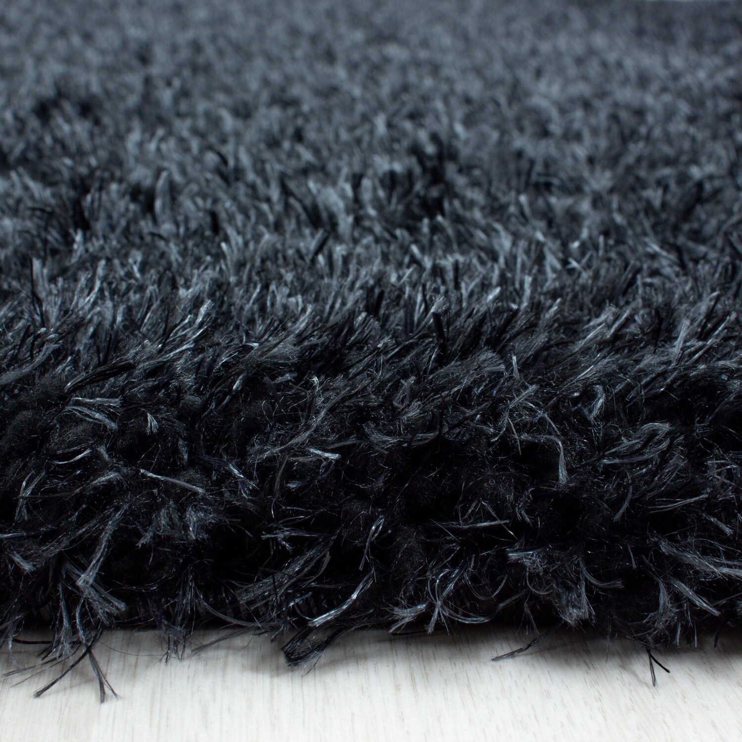Einfarbig Hochflor Teppich, Flauschiger Langflor Shaggy Teppich, Rechteckig