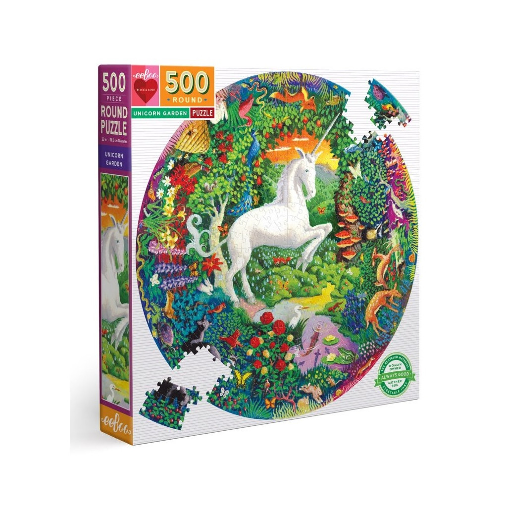 Puzzle - Unicorn Garden - 500 Pièces