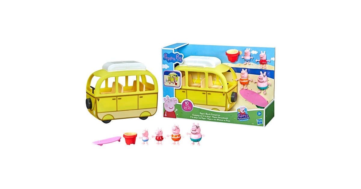 HasbroPeppa Pig Peppa's Strand Camper Speelfiguur