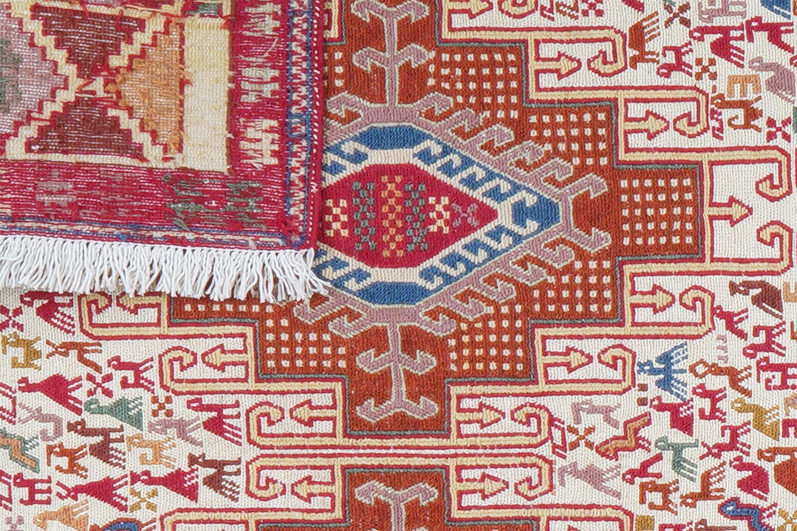 porta x Ipek Kelimteppich SUMAK SHAHSAVAN ANNELIESE 109 x 141 cm mehrfarbig