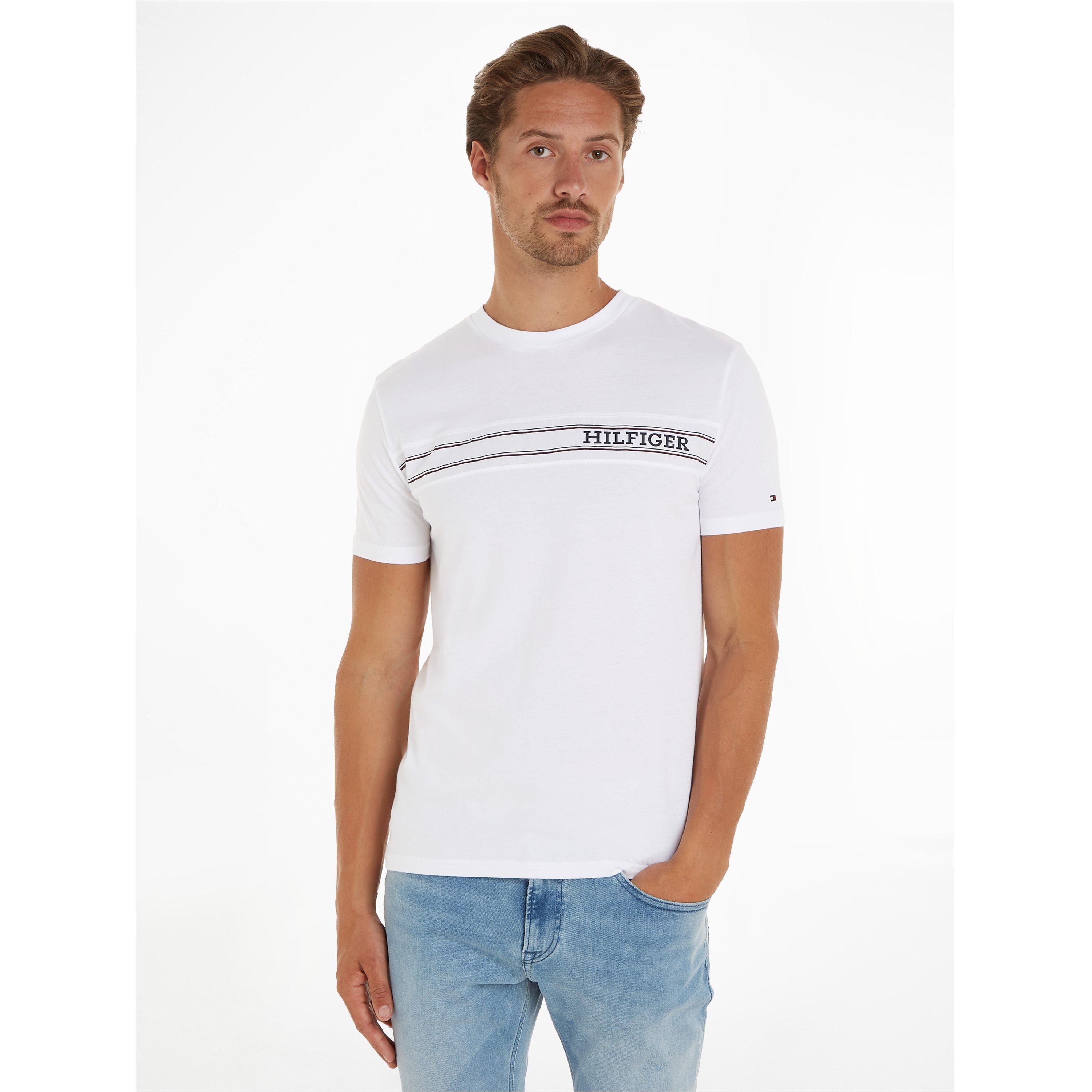 Tommy Hilfiger Logo Stripe T Shirt