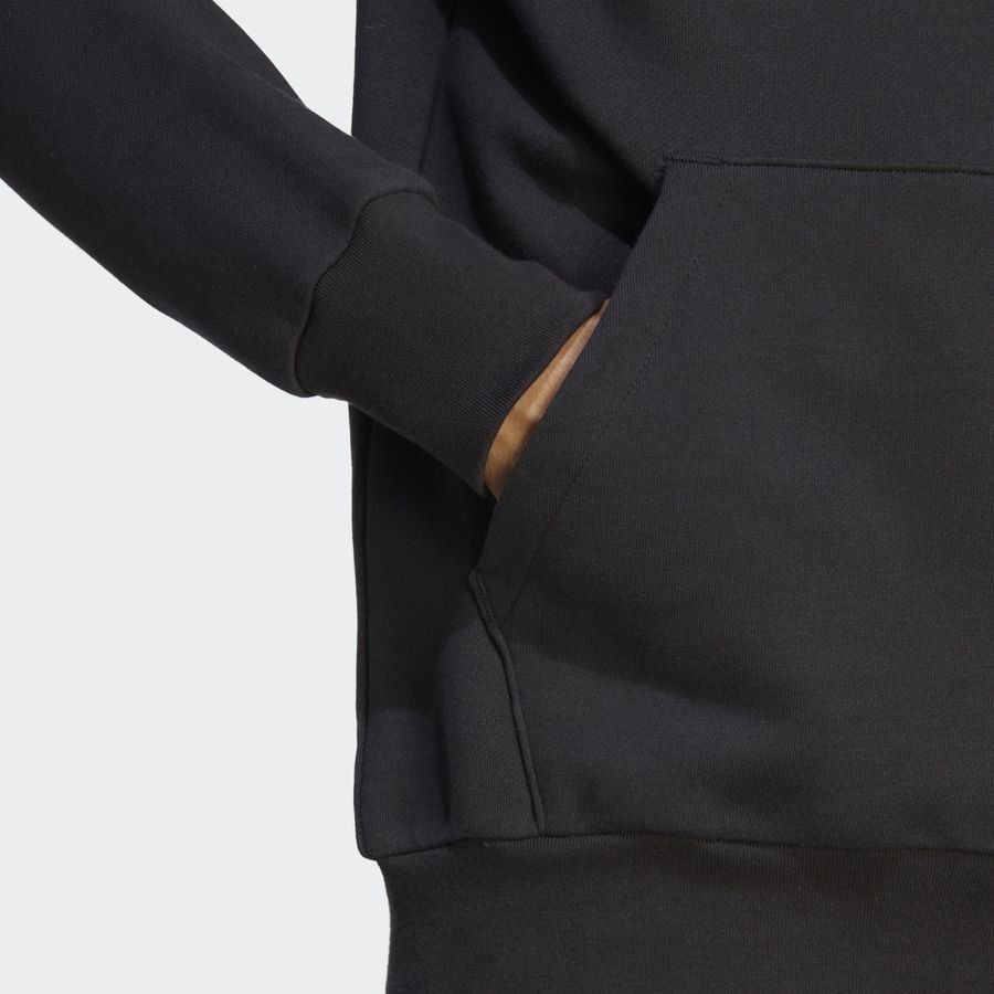adidas Sweat à Capuche Essentials French Terry Big Logo - Noir/Blanc