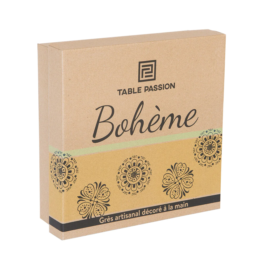 Coffret de 4 déjeuners Bohème 32 cl Table passion