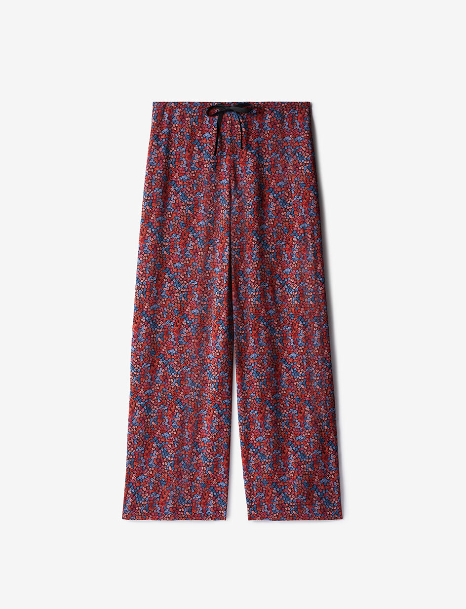 Pantalon large - bosquet noir