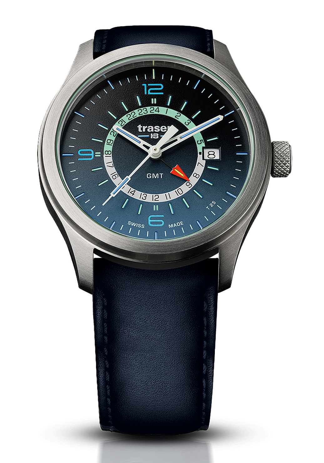 Traser Aurora GMT Blue Leder 107035