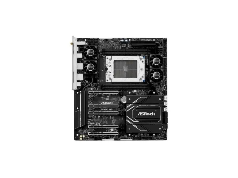 [OUTLET] - ASRock TRX50 WS - Bundkort - udvidet ATX - Socket sTR5 - AMD TRX50 Chipset - USB4, USB-C 3.2 Gen 2x2, USB 3.2 Gen 2, USB 3.2 Gen 1 - 10 Gigabit LAN, 2.5 Gigabit LAN, Bluetooth, Wi-Fi 6E - onboard grafik (CPU påkrævet) - HD Audio (8-kanale
