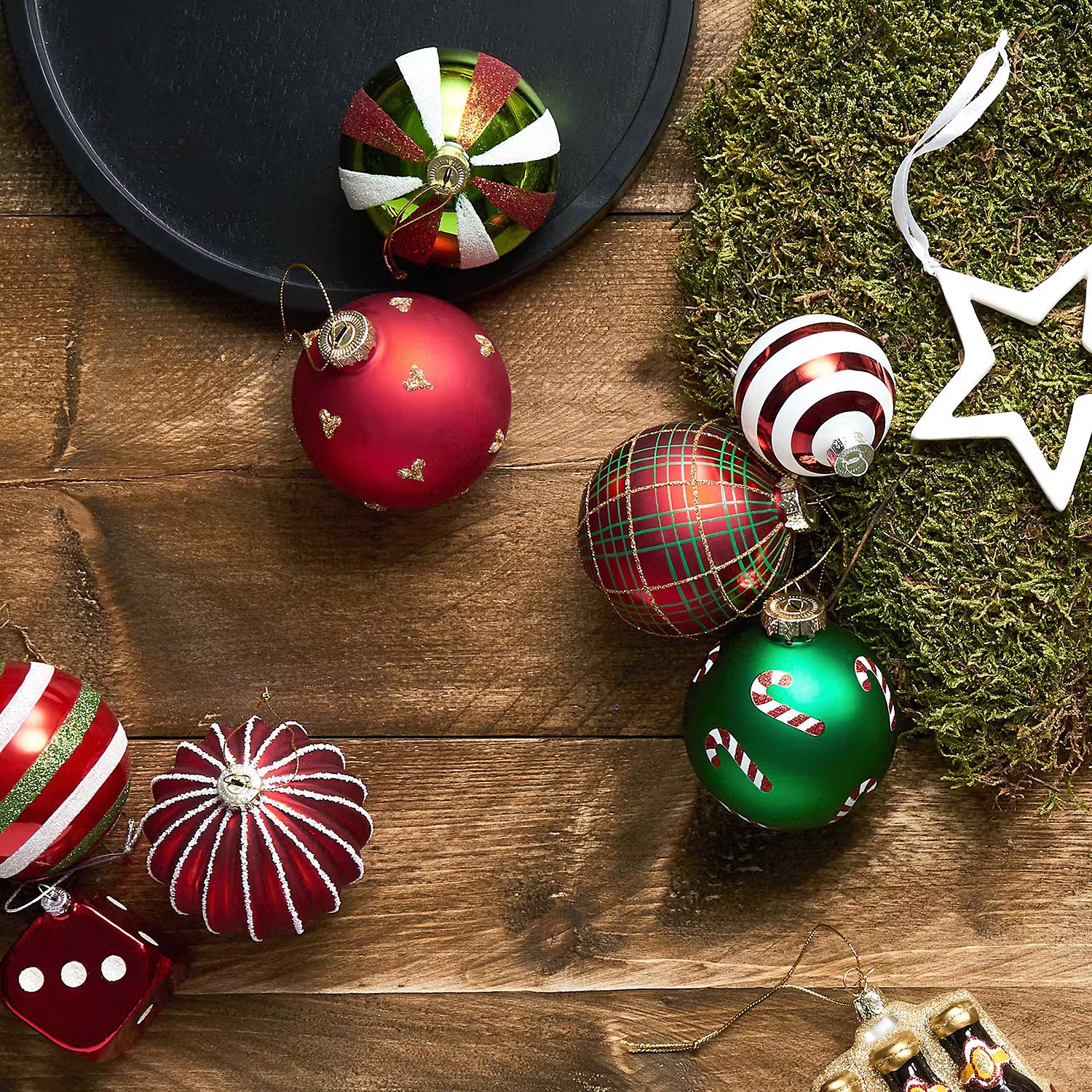 HANG ON Weihnachtskugel Candy Cane 4er-Set