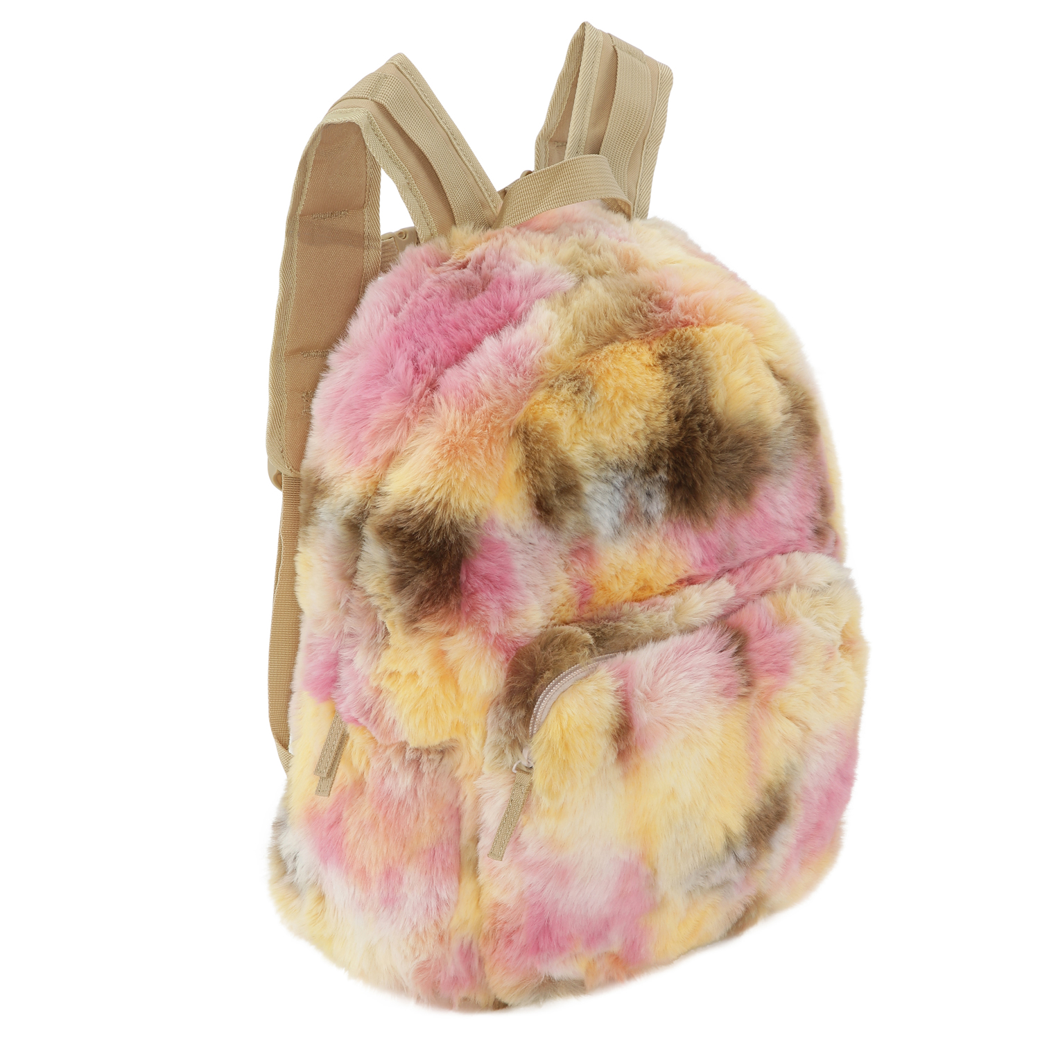 Furry Backpack - Pinkish Dye