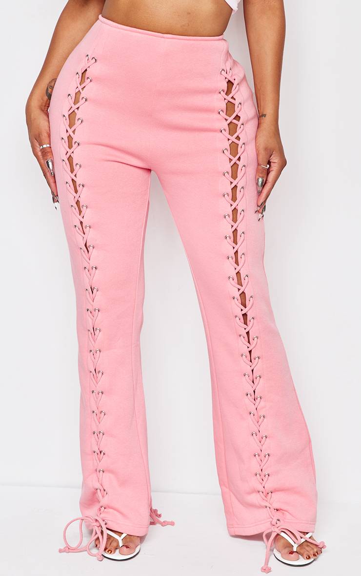 Joggers Shape À Jambes Larges Avec Laçage Frontal