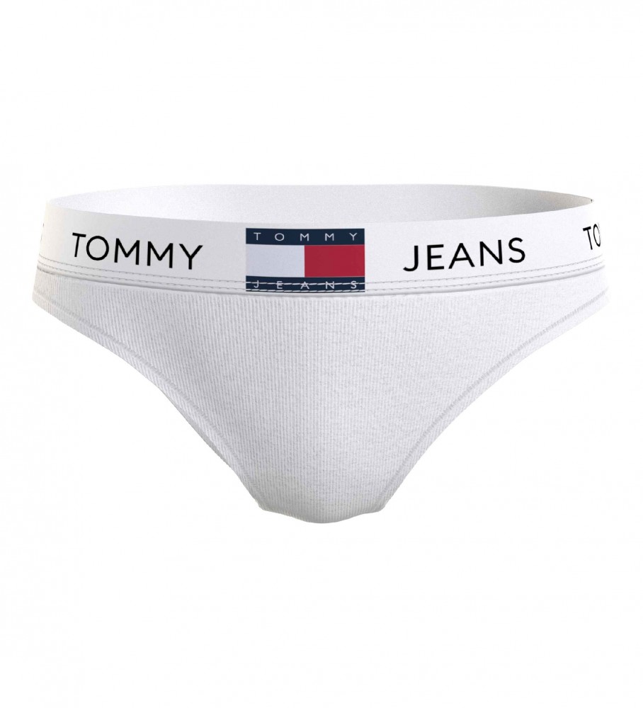 Cuecas brancas com o clássico logotipo da Tommy Jeans