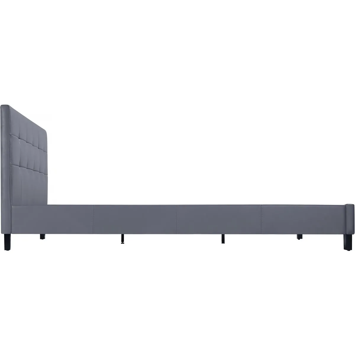 HABITAT ET JARDIN Lit Julia 160 x 200 cm - Gris clair