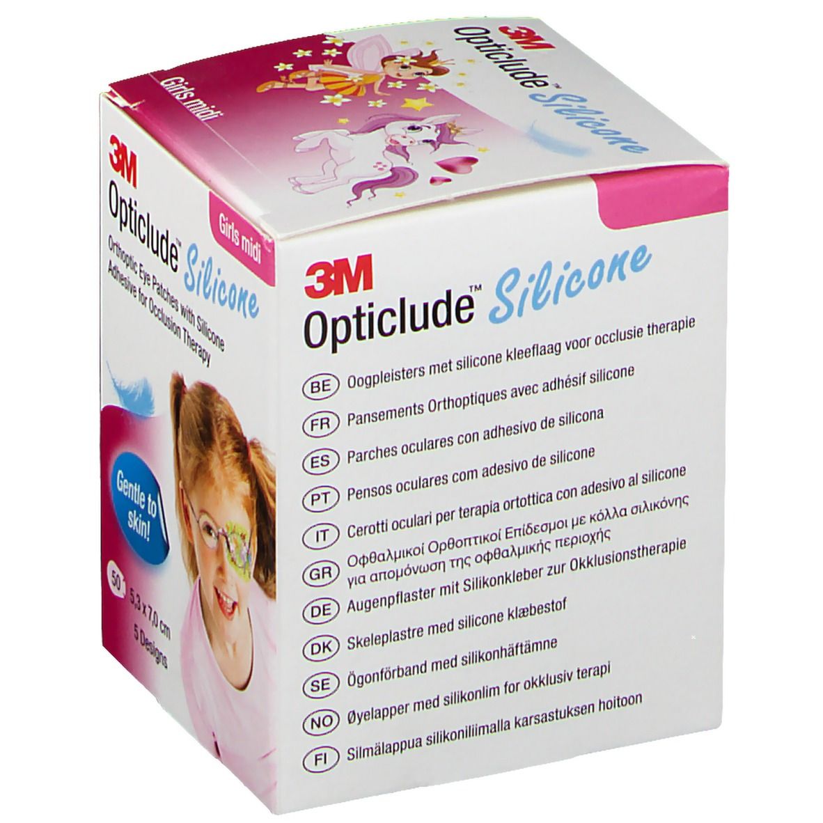 Opticlude 3M Silicone Girls midi 5,3 x 7 cm