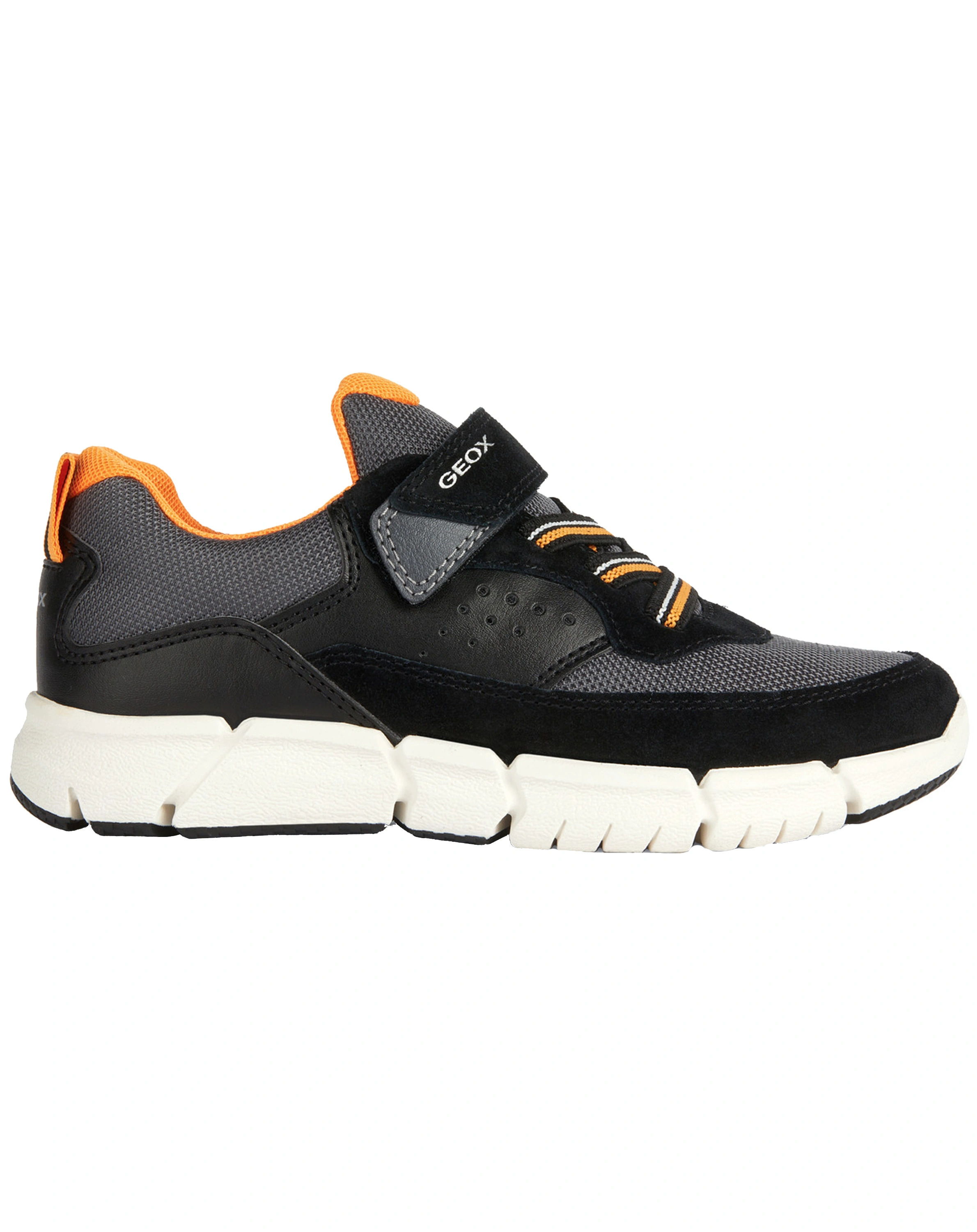 Klett-Sneaker FLEXYPER in black/orange