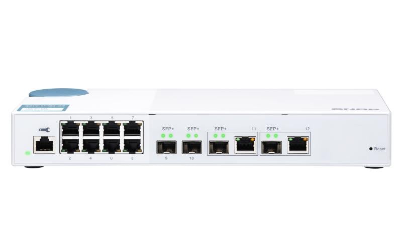 SFP+ Switch QSW-M408-2C 12 Port<br>QNAP QSW-M408-2C, Switch 8-Port 10GbE
